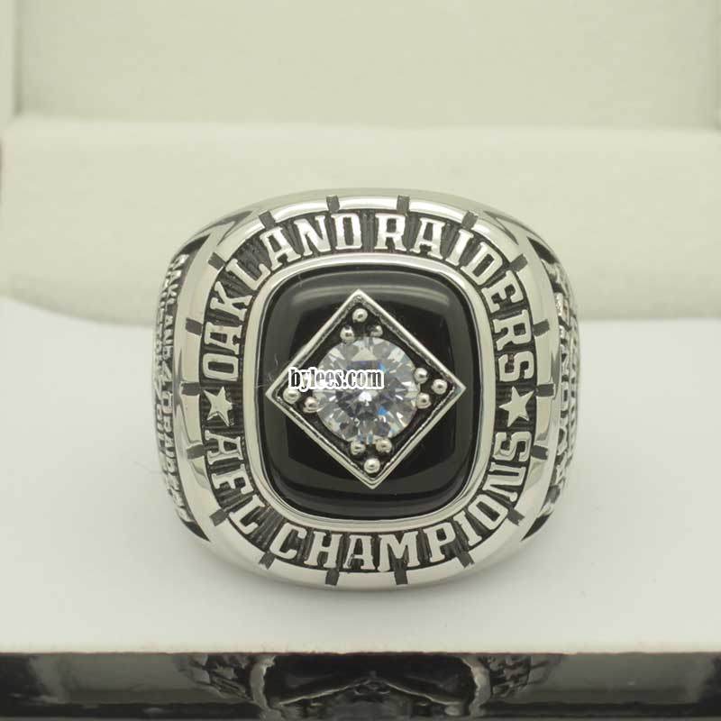 Jiustars 1967 Oakland Raiders Championship Ring Mens Souvenir AFC Championship Replica Ring Size 9-12