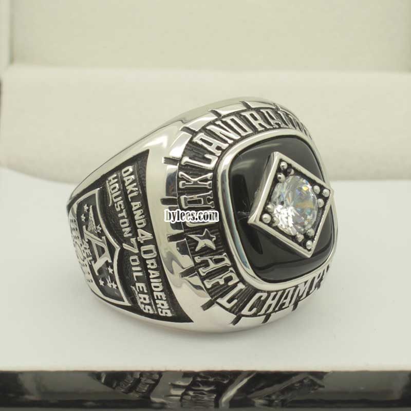 Jiustars 1967 Oakland Raiders Championship Ring Mens Souvenir AFC Championship Replica Ring Size 9-12