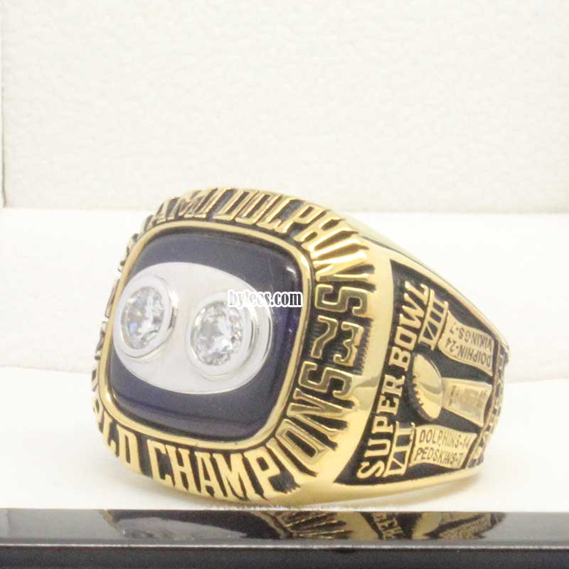 Miami Dolphins Super Bowl Ring (1973) 1972 Undefeated Season - Premium –  Rings For Champs