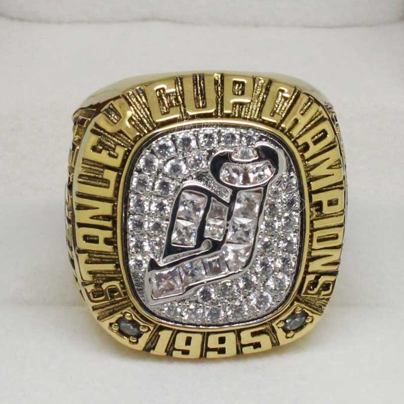 Customized NHL 1995 New Jersey Devils Stanley Cup Championship Ring