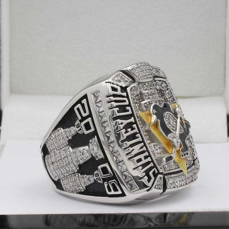Pittsburgh Penguins 2009 Sidney Crosby NHL Stanley Cup Championship Ring - No - 8