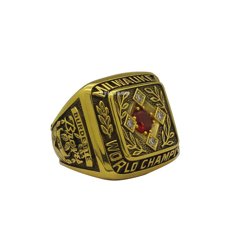 1957 Milwaukee Braves World Series Championship Ring – Best Championship  Rings