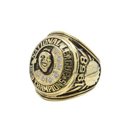Lot Detail - 1957 MILWAUKEE BRAVES WORLD SERIES RING PRESENTED TO