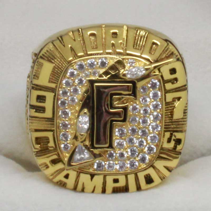 Florida Marlins Classic Goldplated MLB Ring — Sports Jewelry Super Store