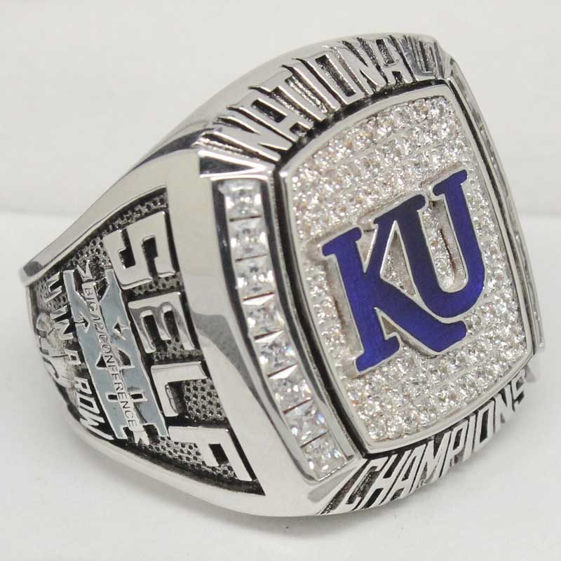 Kansas Jayhawks College Basketball Championship Ring (2008) - Premium –  Rings For Champs