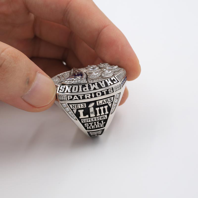 WDLWUJIN Super Bowl Rings the 2019 New England Patriots Championship  Replica Ring Fans Collectors Friend/Silver / 14th : Amazon.ca: Sports &  Outdoors