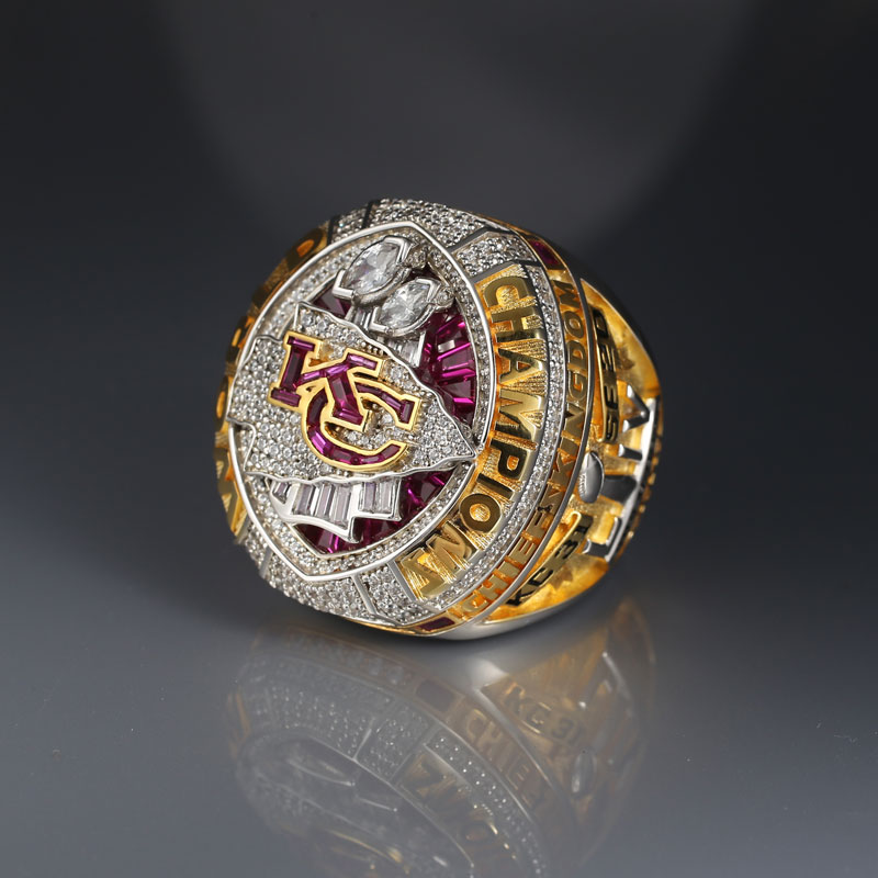 Kansas City Chiefs Super Bowl LVII (57) Champs Ring Pin - w/ 10 Rhinestones